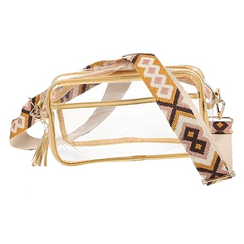 SHERCHPRY Transparentes Diagonal Paket Trendy Kosmetik Umhängetasche Für Damen Klarer Toilettenbeutel Reisen Große Kulturtasche Damen Toilettenartikel Kreuzen Geldbeutel Kulturbeutel PVC von SHERCHPRY