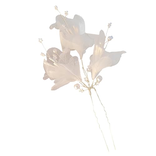 SHERCHPRY U Förmige Brauthaarnadel mit Perlen Dekorative Haarnadel für Damen Handgefertigter Hochzeitsschmuck Eleganter Haarschmuck für Braut und Party Langlebiges und Kunststoffdesign von SHERCHPRY