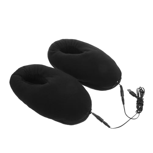 SHERCHPRY USB Beheizbare Hausschuhe Elektrisch mit Fußwärmerfunktion Waschbar Warm und für Kalte Wintertage Inklusive USB Ladekabel für Indoor Nutzung und Kalte Füße von SHERCHPRY