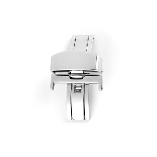 SHERCHPRY Uhrenarmband Aus Edelstahl 14 Mm Einzelschnallenverschluss Silberfarben Für Uhrenmodelle Bequem Und Modisch von SHERCHPRY