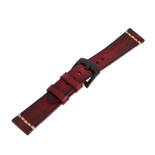 SHERCHPRY Uhrenarmband Aus Leder Tischband Männlich Anschauen Jahrgang Rot Rindsleder von SHERCHPRY