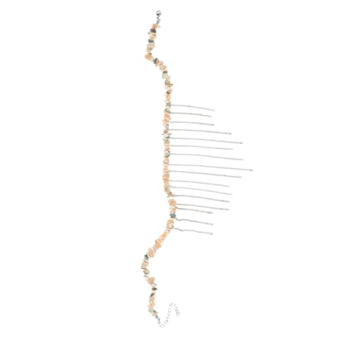 SHERCHPRY Verstellbare Muschel-perlen Halskette mit Unregelmäßigen Küstenschmuck für Frauen Leichte Quasten Strand Schlüsselbein Schmuck Einzigartiges Design für Sommer und Urlaub von SHERCHPRY