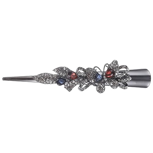 SHERCHPRY Entenschnabel Haarspange Metall Vintage Haarspange mit Strass für und Mädchen Dekorative Haarklammer für Hochzeiten und Partys von SHERCHPRY