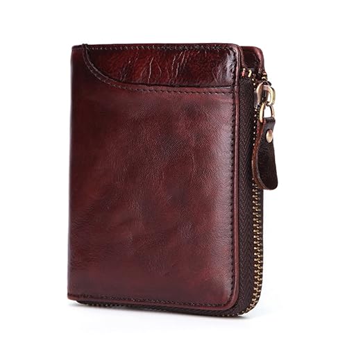 SHERCHPRY Vintage Herren Geldbörse Multifunktionale Brieftasche mit Reißverschluss Retro Kurze Münzgeldbörse für Alltag und Reisen Perfektes für Freunde und Familie SHERCHPRY Vintage Herren Geldbörse Multifunktionale Brieftasche mit Reißverschluss Retro Kurze Münzgeldbörse für Alltag und Reisen Perfektes für Freunde und Familie von SHERCHPRY