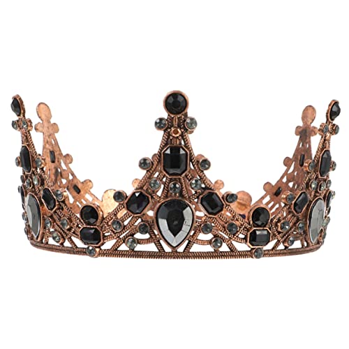 SHERCHPRY Vintage Krone mit Strass für Damen und Mädchen Haarschmuck Headpiece für Hochzeiten Partys und Cosplay Wunderschöne Tiara im Klassischen Design für Besondere Anlässe von SHERCHPRY