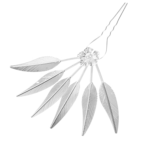 SHERCHPRY Vintage Leaf Haarnadel Für Frauen Ethnische Metall-haarspange Schlichte Eleganz Für Hochzeit Und Partys Langlebig Dekorativ Und Vielseitig Einsetzbar von SHERCHPRY