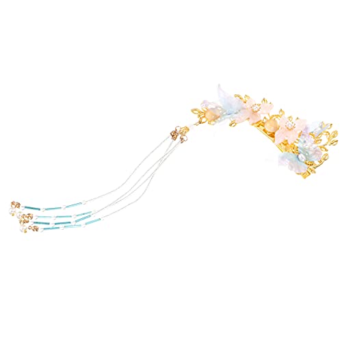 SHERCHPRY Vintage Perlen Haarspange mit Quasten Eleganter Haarschmuck für Damen für Hochzeiten und Besondere Anlässe Langlebig aus Metalllegierung Gefertigt Verleiht Jedem Hairstyle von SHERCHPRY