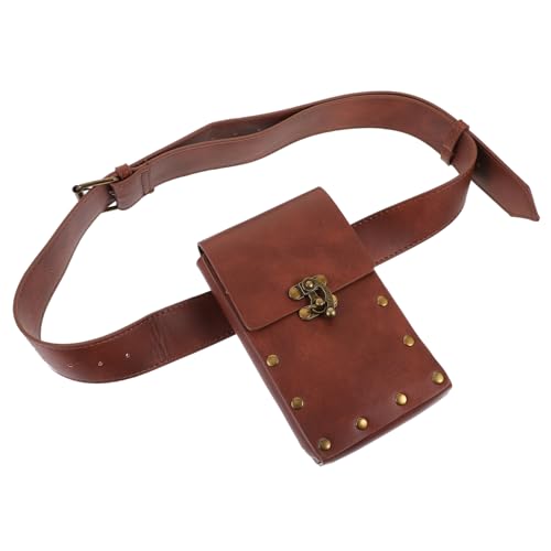 SHERCHPRY Vintage-Tasche Mittelalterliche Reisetasche Gotische Geldbörse Lässiger Festival-tagesrucksack Umhängetaschen Zum Umhängen Cosplay-hüfttasche Gürteltasche Bote Pu Fräulein von SHERCHPRY