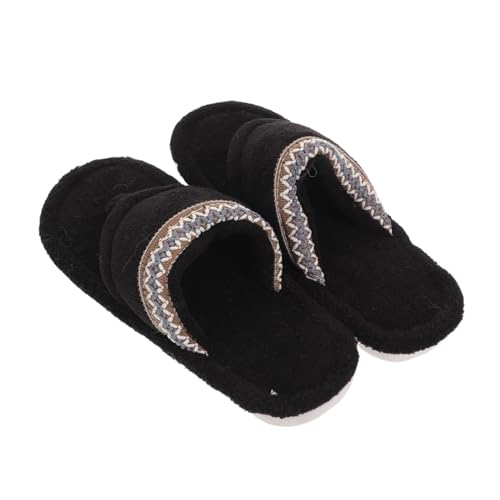 SHERCHPRY Warme Damen Hausschuhe Flip Flops Furry Pantoletten mit Dicker Isolierter Sohle Atmungsaktive Leichte Schlafzimmer Slipper für Sommer und Indoor von SHERCHPRY