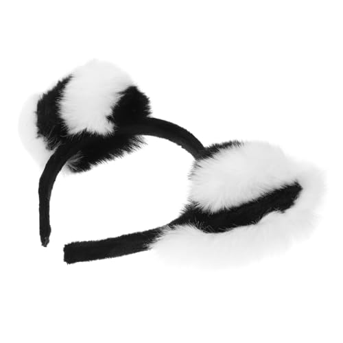 SHERCHPRY Waschbär Stirnband für Mädchen Süßes Ohr Stirnband Lebensechtes Design Strapazierfähiges Polyester Kopfschmuck für Partys und Cosplay von SHERCHPRY