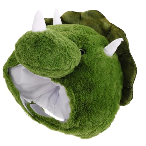 SHERCHPRY Kopfbedeckung in Tierform Ausgestopfte Dinosaurier-kappe Party-selfie-hut von SHERCHPRY