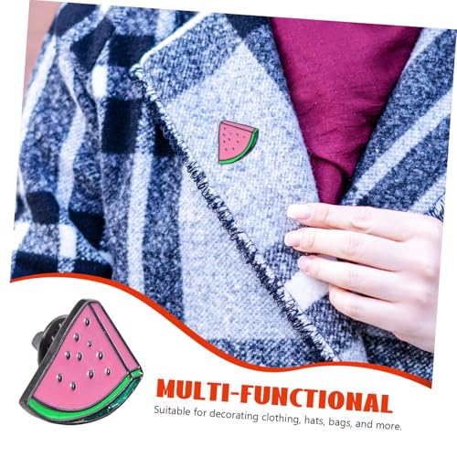 SHERCHPRY Wassermelonen Brosche Robustem Legierungs Material Bunte Cartoon Anstecknadel für Kleidung Taschen und Rucksack Vielseitiger Fruchtelement Schmuck Langlebige Modeverzierung von SHERCHPRY