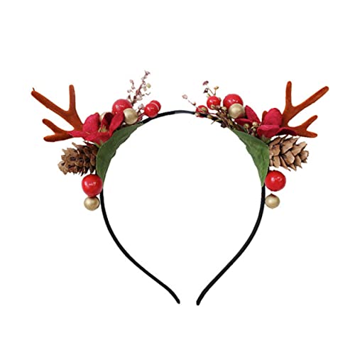 SHERCHPRY Weiches Hautfreundliches Weihnachts Haarband mit Elchgeweih Komfortabel und Langlebig Geeignet für Mädchen und Frauen Stilvolles Mori Festival Accessoire für Karneval und Festtage von SHERCHPRY