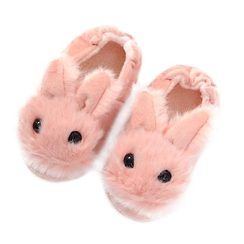 SHERCHPRY Winter Hausschuhe Warm Plüsch Rutschfest Kaninchen Form Weiche Baumwolle Pantoffeln Flauschige Komfortable Slip Für Mädchen Jungen von SHERCHPRY