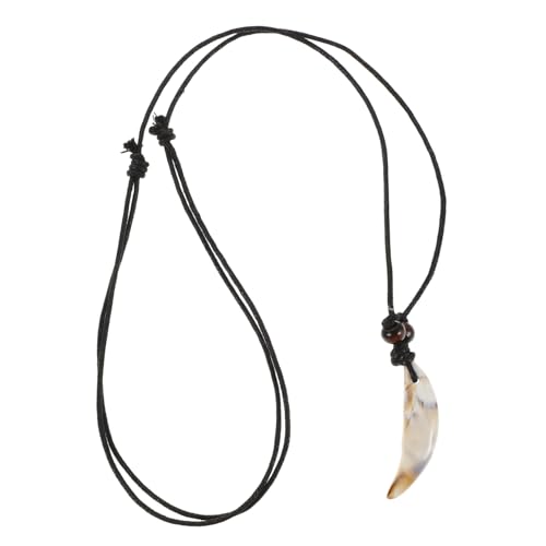 SHERCHPRY Acryl Zahnkette Mit Zahnanhänger Für Männer Und Erwachsene Dekorative Halskette Mit Kunstzahn Unisex Schmuck Für Alltag Und Partys von SHERCHPRY