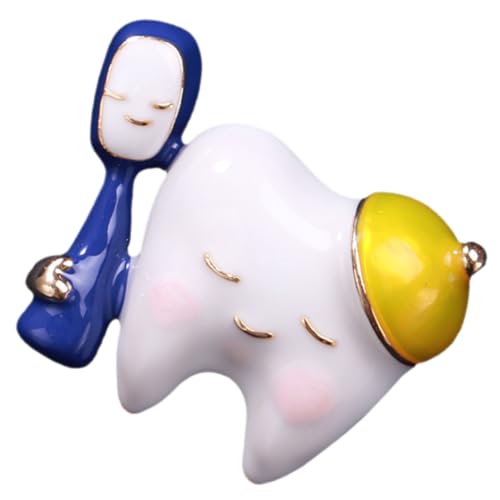 SHERCHPRY Zahnbrosche Anstecknadel für Damen Ästhetische Emaille Brosche Zahn Pin für Rucksäcke Dekorative Kleidungsschmuck von SHERCHPRY