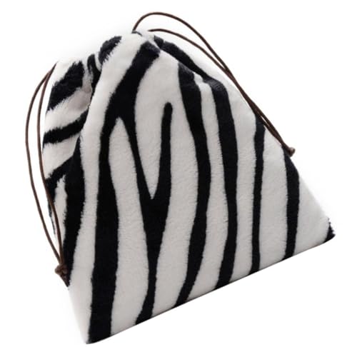 SHERCHPRY Zebra Schultertasche Damen Plüsch Umhängetasche Warm Herbst Winter Kreatives Design Viel Stauraum Crossbody Tasche Elegant Vielseitig Trageoptionen von SHERCHPRY