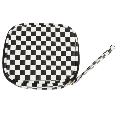 SHERCHPRY Kleiner Geldbeutel Mit Reißverschluss Für Damen Münztasche Aus Karomuster Zum Aufbewahren Von Kleingeld Lippenstift Schlüsseln Damenbinden Und Anderen Kleinigkeiten von SHERCHPRY