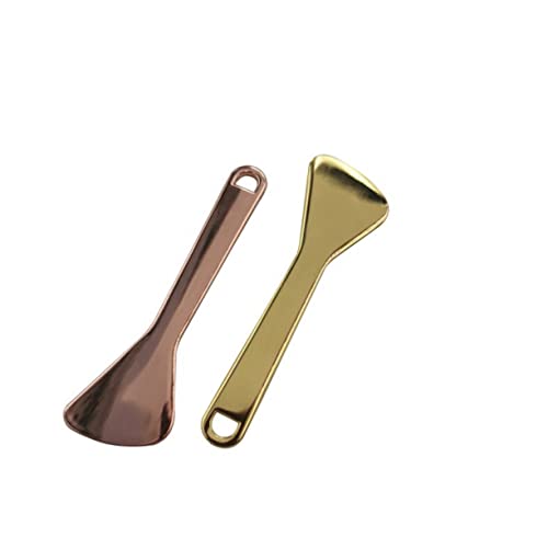 SHERCHPRY Zinklegierung Augencreme Löffel für Augenmassagen Effektives Schönheitswerkzeug zur Linderung von Augenringen und Tränensäcken Tragbar und Einfach Anwendung Roségold von SHERCHPRY