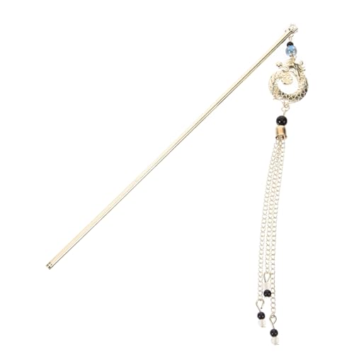 SHERCHPRY Zodiac Dragon Haarstab Mit Quaste Antikes Chinesisches Haaraccessoire Für Damen Langlebig Und Dekorativ Für Verschiedene Frisuren Und Anlässe von SHERCHPRY