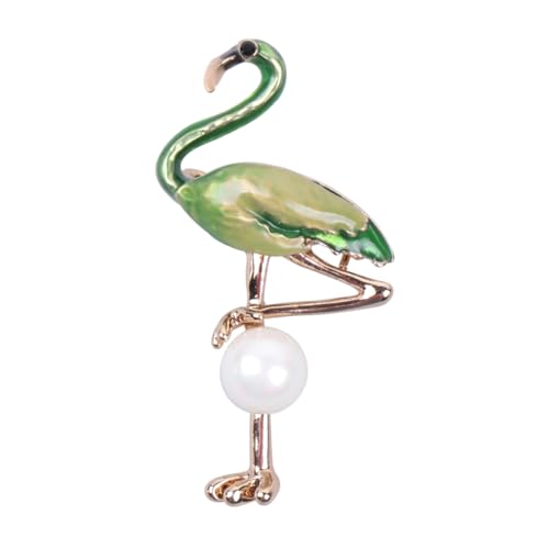 SHERCHPRY Perlenschmuck Anstecknadel für Tierkleidung Flamingo Brustnadel weihnachtsdeko Weihnachtsstifte Flamingo-Brosche Perlenbroschennadeln Kristall Zubehör Korsage schmücken Fräulein von SHERCHPRY