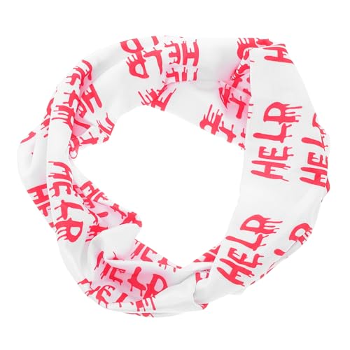SHERCHPRY Haarband Stirnband Für Halloween-party Blutige Drucke Elastische Kopfbedeckung Haarspangen Für Damen Kostüm-stirnband Haarreif Für Festivals von SHERCHPRY