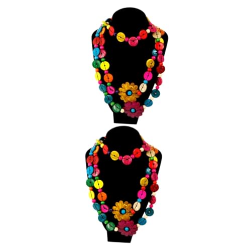 SHERCHPRY handgefertigte Halsketten Böhmische Halsketten für Frauen Chokerhalsketten für Frauen Damenhalskette Damen Anhänger Muschelkette Europäisch und amerikanisch Zubehör Fräulein Bambus von SHERCHPRY