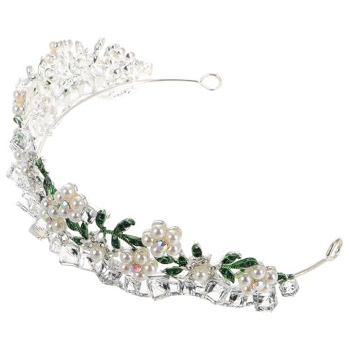 SHERCHPRY mit Perlen Barock Vintage Tiara mit Floralen Akzenten Hochwertiger Hochzeitsschmuck für Fotoshootings Vielseitiges Kopfband für Damen und Mädchen von SHERCHPRY