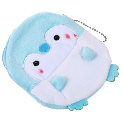 SHERCHPRY Plüsch Pinguin Geldbörse Für Münzen Kleine Tragbare Plüsch Geldbörse Aus Pp-Baumwolle Für Schlüssel Lippenstift Und Andere Kleine Gegenstände von SHERCHPRY