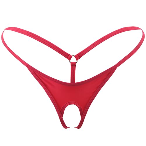 SHERRYLO Exotische Herren-Unterwäsche, Tangas und G-Strings, sexy G-String für Herren, Jockstrap Mankini Jockstraps, 23005-Rot, Einheitsgröße von SHERRYLO