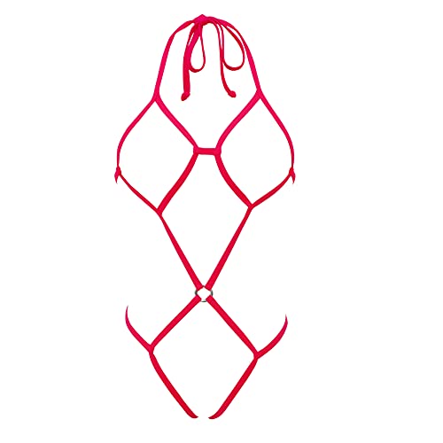 Sherrylo Extreme String-Bikini, Einteiler, Mikro-Bikini, exotisch, rot, Einheitsgröße von SHERRYLO