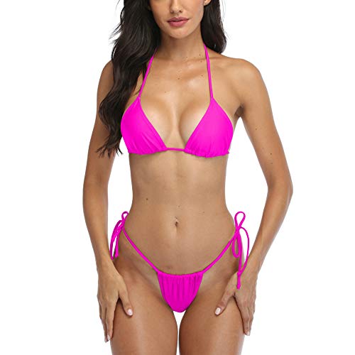 SHERRYLO Tanga-Bikini, Badeanzug für Damen, brasilianisches Unterteil, Triangel-Bikini - - Medium von SHERRYLO