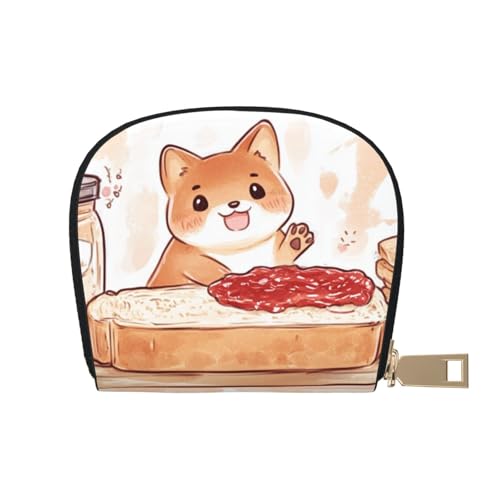 SHFJASBNUMG Geldbörse mit abstraktem Gesicht, Cartoon-Karte, Kunstgesicht, Ledertasche, Einkaufsliebhaber, zum Aufbewahren von Treuekarten, Organizer, 9 x 11 cm, A35, 9X11CM von SHFJASBNUMG