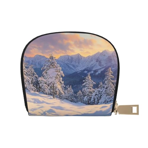 SHFJASBNUMG Niedliche Ledertasche, Motiv: niedliche Pilze, Geldbörse, Pilze, Karten-Set, Studenten, Campus-Ausweis- und Esskarten-Organizer, 9 x 11 cm, A31, 9X11CM von SHFJASBNUMG