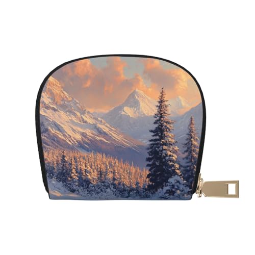 SHFJASBNUMG Niedliche Ledertasche, Motiv: niedliche Pilze, Geldbörse, Pilze, Karten-Set, Studenten, Campus-Ausweis- und Esskarten-Organizer, 9 x 11 cm, A32, 9X11CM von SHFJASBNUMG