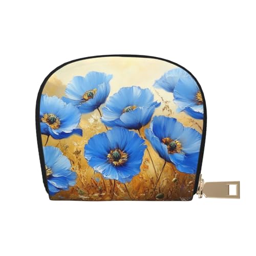 SHFJASBNUMG Niedliche Ledertasche, Motiv: niedliche Pilze, Geldbörse, Pilze, Karten-Set, Studenten, Campus-Ausweis- und Esskarten-Organizer, 9 x 11 cm, A39, 9X11CM von SHFJASBNUMG