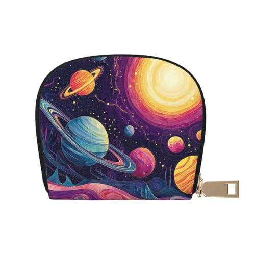 SHFJASBNUMG Niedliche Ledertasche, Motiv: niedliche Pilze, Geldbörse, Pilze, Karten-Set, Studenten, Campus-Ausweis- und Esskarten-Organizer, 9 x 11 cm, A5, 9X11CM von SHFJASBNUMG