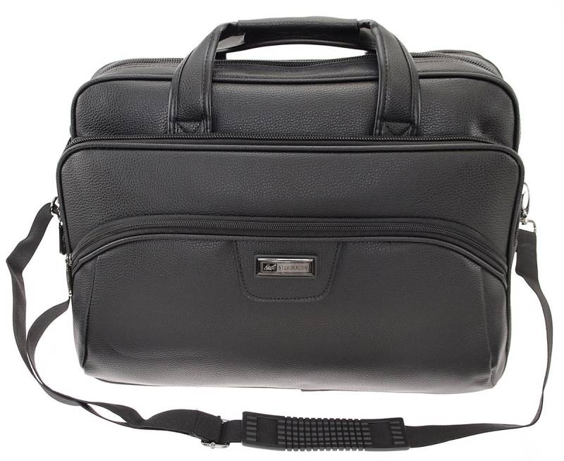SHG Aktentasche ֎ XL Arbeitstasche Flugbegleiter Umhängetasche Schultertasche SD-186 (Farbe: Schwarz), Freizeit Reise Sport Arbeit Schule Uni Konzert Shopping von SHG