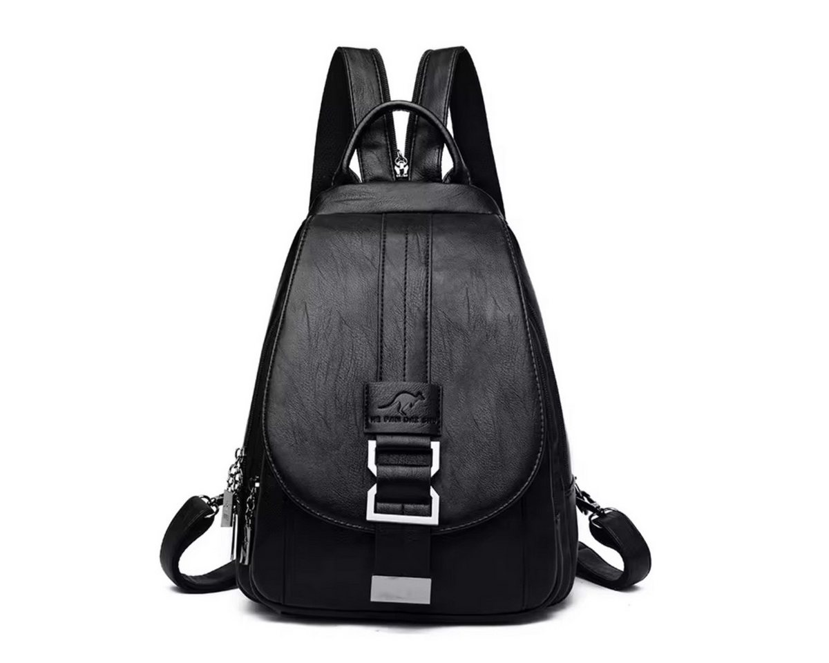 SHG Cityrucksack ֎ Rucksack Freizeitrucksack Tagesrucksack Schulrucksack Mädchen Damen (AL-727 Schwarz), Freizeit Reise Sport Arbeit Schule Uni von SHG