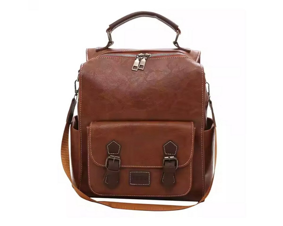 SHG Freizeitrucksack ◊ Rucksack Cityrucksack Tagesrucksack Schulrucksack Backpack (Farbe: Braun), Freizeit Reise Sport Arbeit Schule Uni Festival von SHG