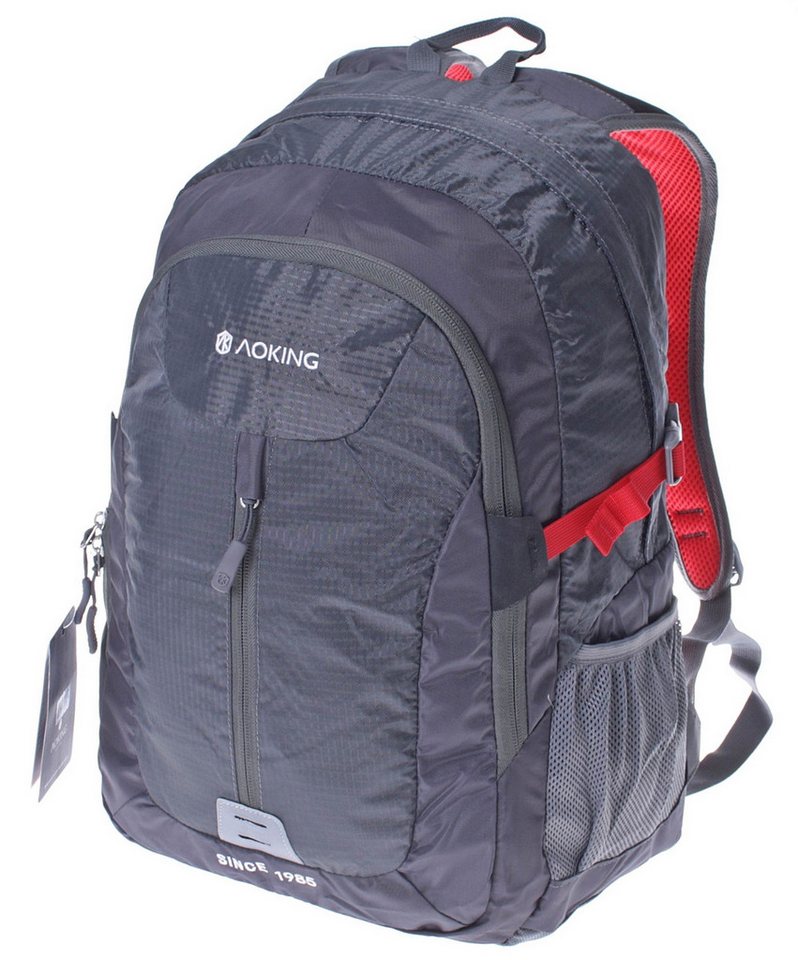 SHG Freizeitrucksack ֎ Rucksack Cityrucksack Tagesrucksack Schulrucksack JN 47145 Grau (blau), Festival Freizeit Reise Sport Arbeit Schule Uni Konzerte von SHG