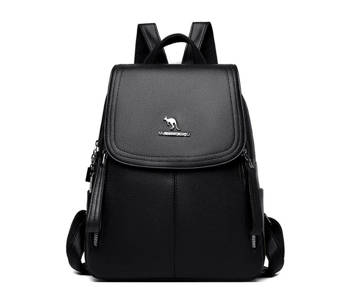 SHG Freizeitrucksack Rucksack Cityrucksack Tagesrucksack Schulrucksack Mädchen Damen (schwarz), Freizeit Reise Sport Arbeit Schule Uni von SHG