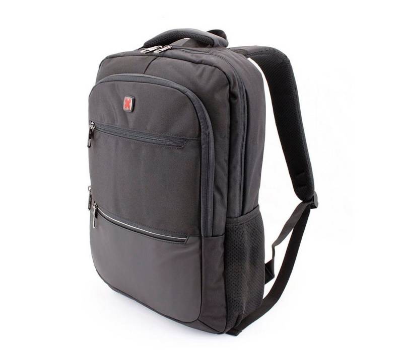 SHG Freizeitrucksack Schulrucksack Sportrucksack Laptoprucksack (schwarz), Cityrucksack Backpack Notebook_Rucksack 15,6" von SHG