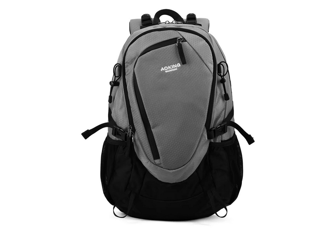 SHG Freizeitrucksack ⌂ Tourenrucksack Alpinrucksack Wanderrucksack Bergsteigerrucksack (Farbe: Grau, Rucksack Sportrucksack Reiserucksack Kletterrucksack, Trekkingrucksack Hochtourenrucksack Freizeitrucksack), Rucksack Freizeit Reise Sport Arbeit Schule Uni von SHG