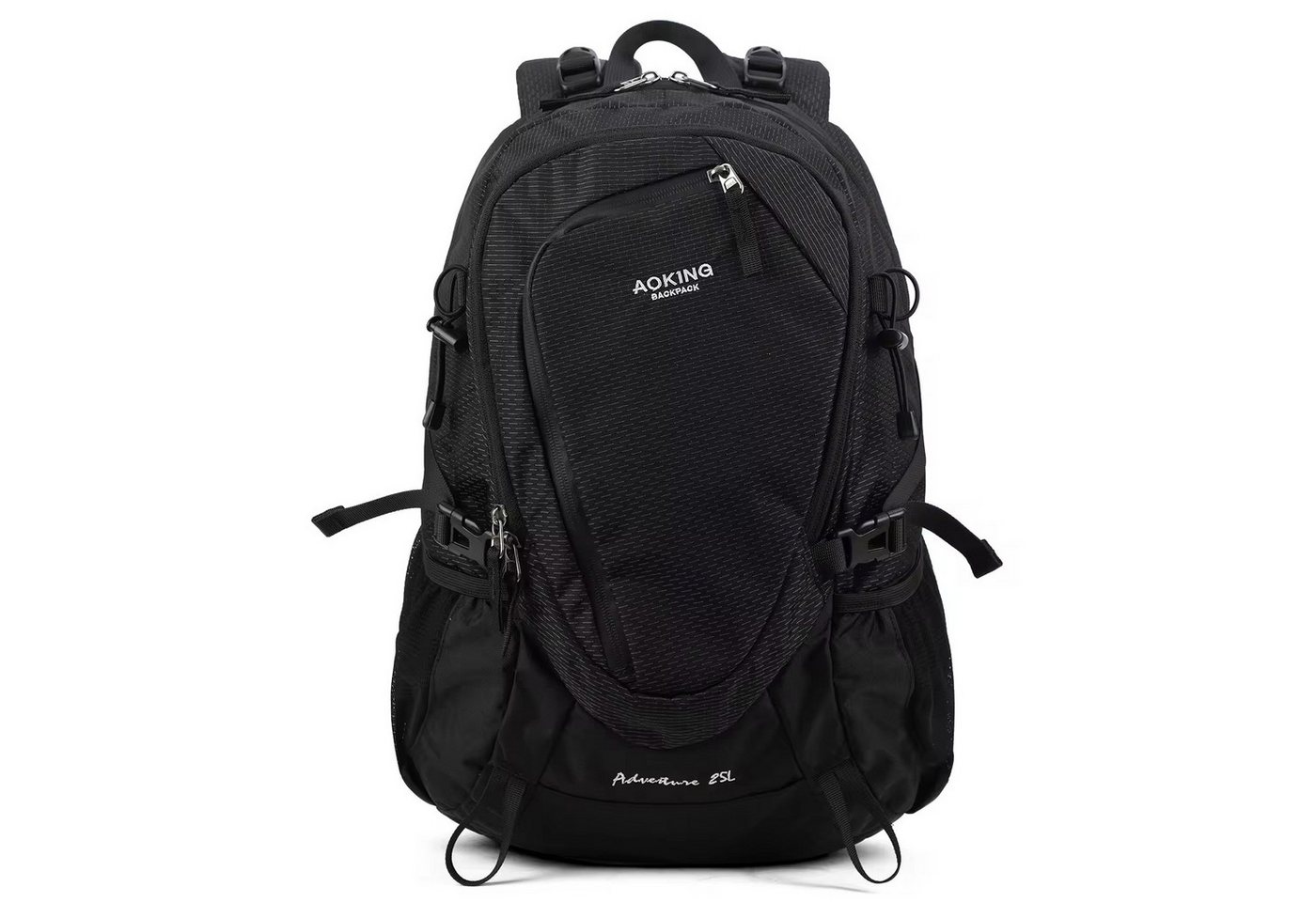 SHG Freizeitrucksack ⌂ Tourenrucksack Alpinrucksack Wanderrucksack Bergsteigerrucksack (Farbe: Schwarz, Rucksack Sportrucksack Reiserucksack Kletterrucksack, Trekkingrucksack Hochtourenrucksack Freizeitrucksack), Rucksack Freizeit Reise Sport Arbeit Schule Uni von SHG