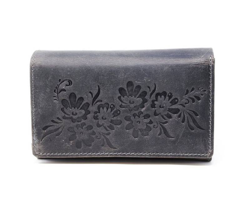 SHG Geldbörse Damenbörse Leder Portemonnaie Brieftasche Leder Geldbörse Münzfach von SHG