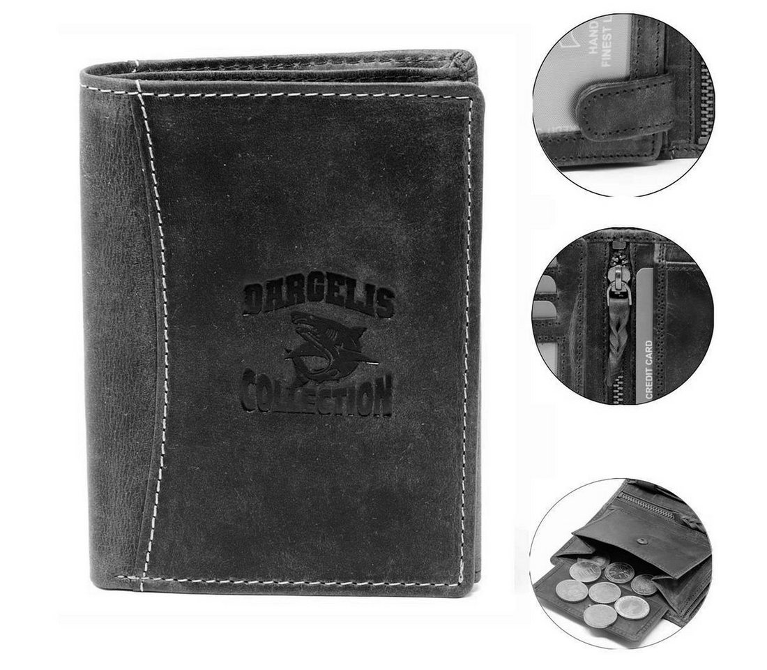 SHG Geldbörse Herren Leder Börse Portemonnaie Geldbeutel Brieftasche Münzfach von SHG