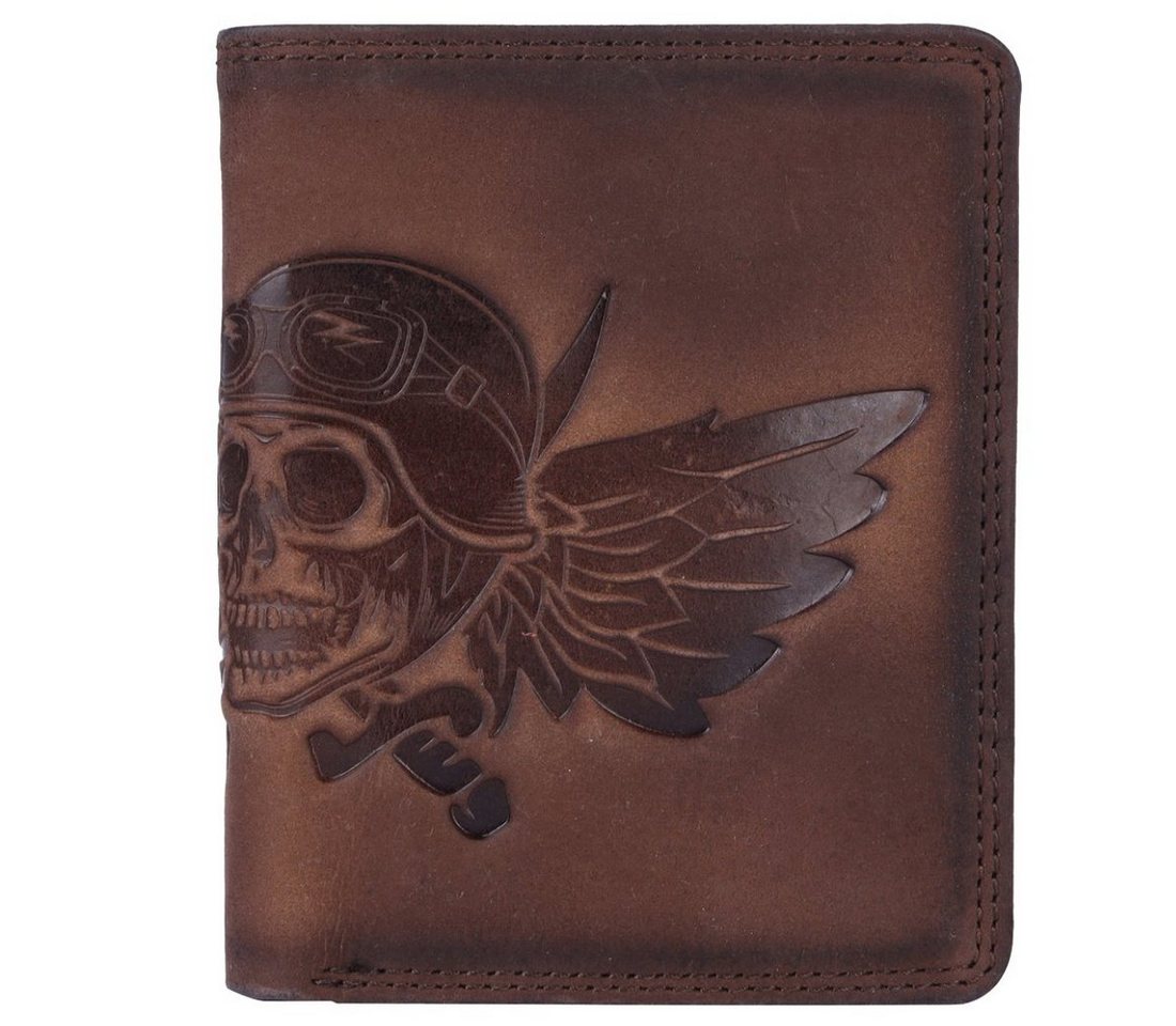 SHG Geldbörse Herren Leder Hochformat Portemonnaie Brieftasche Börse Geldbeutel von SHG