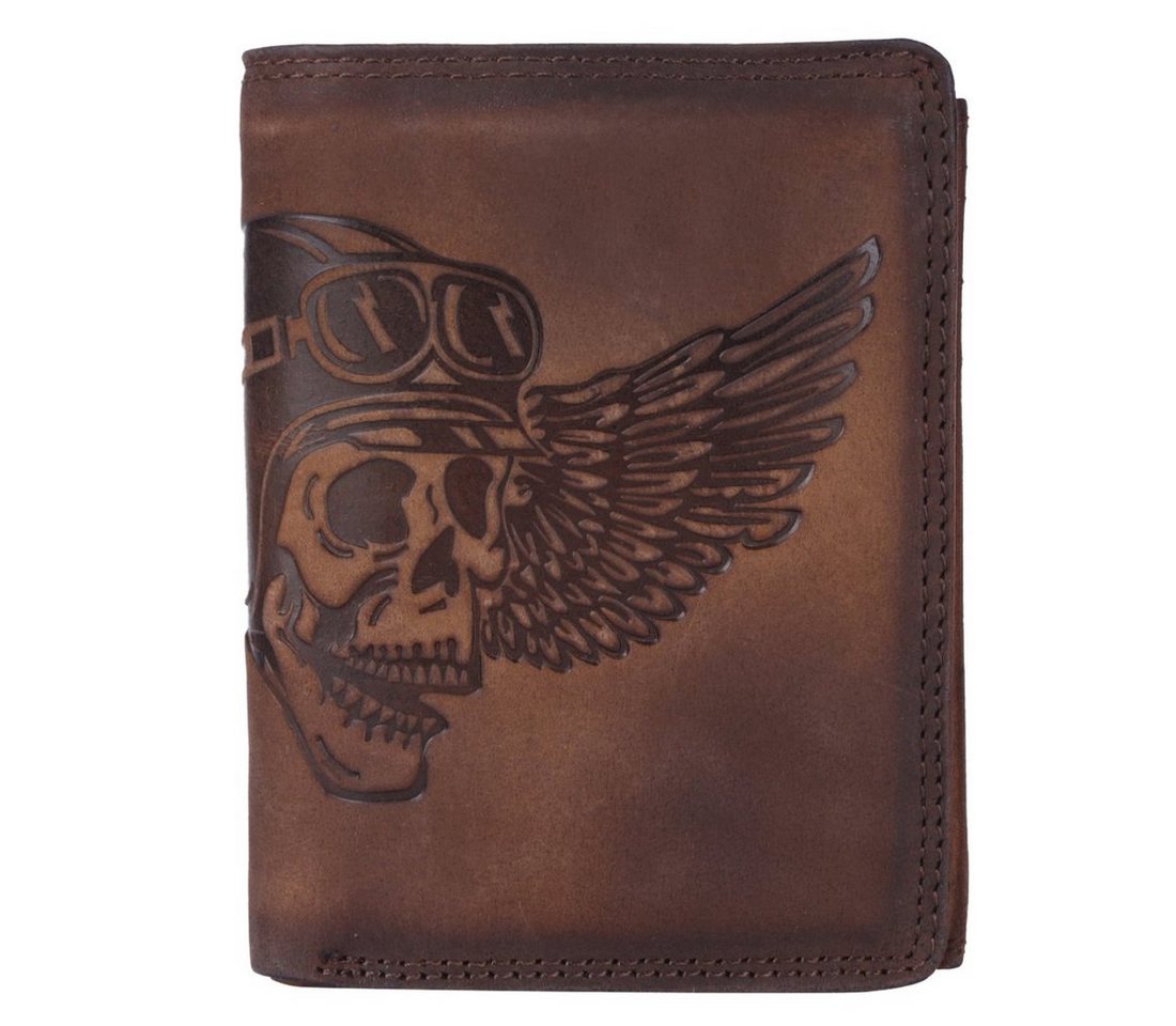 SHG Geldbörse Herren Leder Hochformat Portemonnaie Brieftasche Börse Geldbeutel von SHG