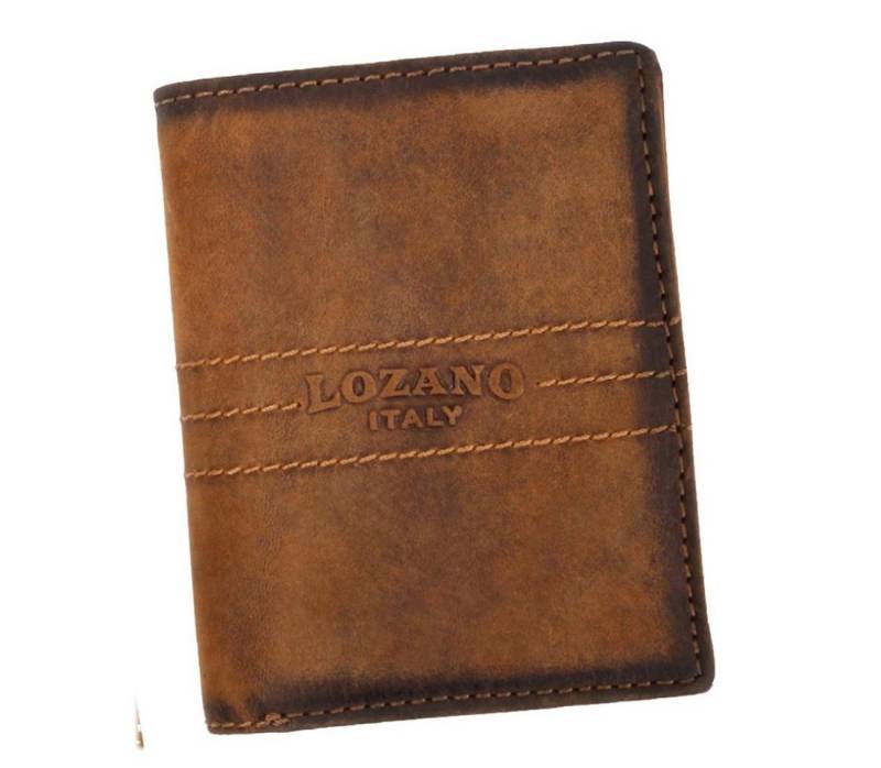 SHG Geldbörse Herren Leder Hochformat Portemonnaie Brieftasche Börse Geldbeutel von SHG